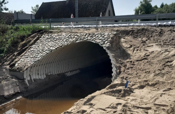 {Do uszkodzenia doszło w czasie niedzielnych nawałnic.}