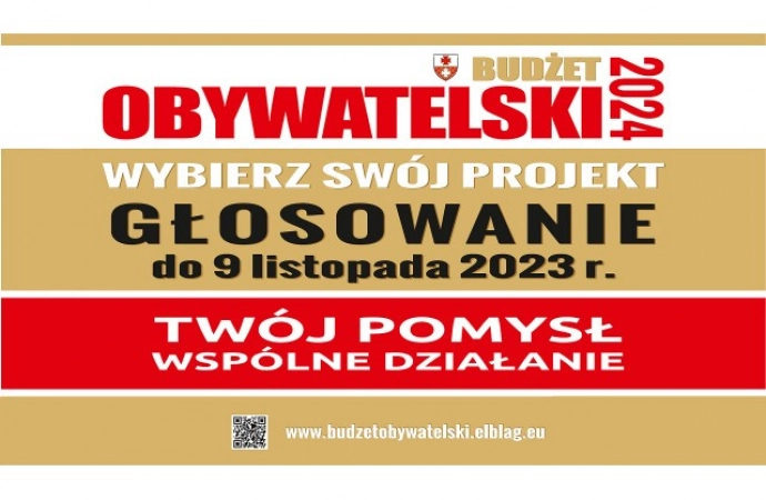 {Mieszkańcy Elbląga oddadzą głos w Budżecie Obywatelskim na 2024 rok.}